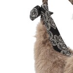 Módní dámská plyšová kabelka do ruky Raiga, khaki