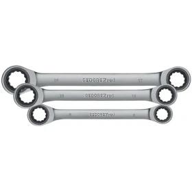 GEDORE RED R07405006 / Sada oboustranných očkových ráčnových klíčů / 8-19 mm / 6 ks (3300898)