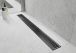 MEXEN/S - Flat 360° M33 podlahový žlab otočný 100, černý 1733100-40