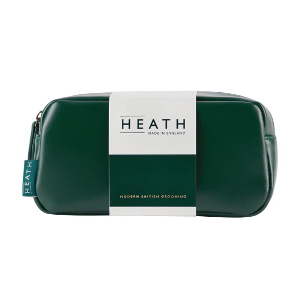 HEATHCOTE & IVORY Toaletní taška pro muže Heath, zelená barva