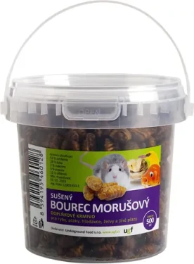 Underground Food Bourec morušový / Krmivo pro plazy, ptáky a želvy / Sušené larvy / 500 ml (351920)