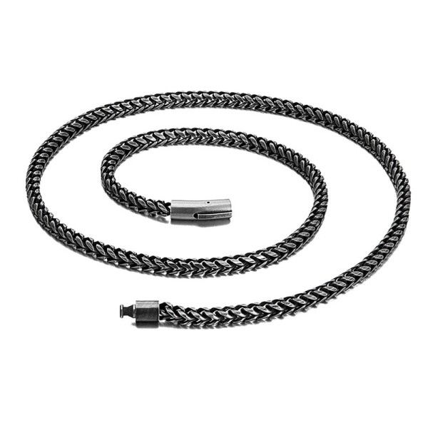 Ocelový náhrdelník Nicolas - 5 mm, vintage, 70 cm Vintage