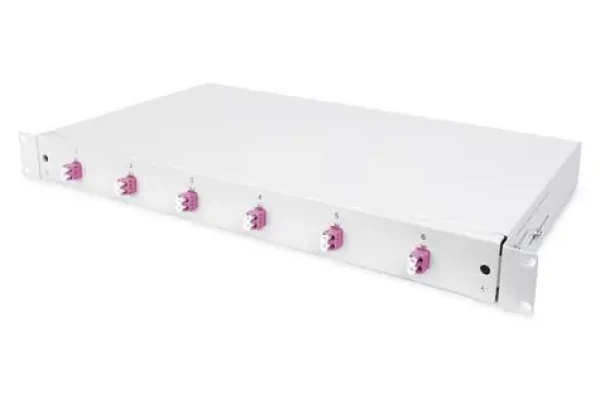 Digitus DN-96330-4 šedá / Optický spojovací box / 1U / 6x LC duplex / OM4 (DN-96330-4)