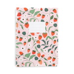 Bella Rose Sešit Strawberries – linkovaný, růžová barva, papír