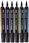 Winsor & Newton Winsor & Newton, 0290023, Promarker, umělecké popisovače z UK, Metallic, 6 ks