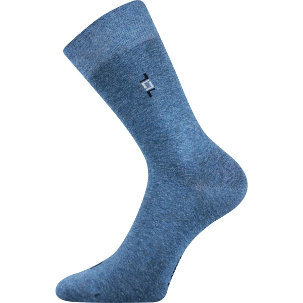 LONKA Ponožky pánské společenské DESPOK jeans melé (3 páry) 43-46 114767