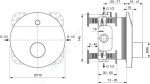 IDEAL STANDARD - CeraPlus Sprchová senzorová baterie pod omítku, regulace teploty pomocí speciálního nástroje (baterie 6V), chrom A6157AA