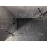 MEXEN/S - Lunar Duo sprchový kout dveře křídlové 100 x 95, transparent, grafit metal 834-100L-095P-95-00