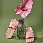 Žabky do bazénu basic plain pudre pink KUBKBB-SS24-02-08 40