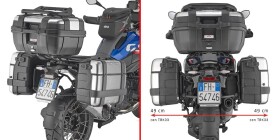 Plo5145Mk trubkový nosič PL One-Fit pro Bmw F 900 GS (24-25) pro boční kufry Monokey