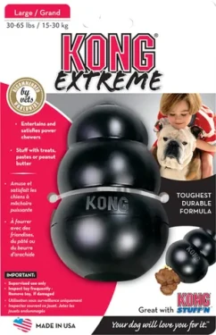 KONG Hračka Extreme Wobbler černá L / Odolná přírodní guma / Aportovací / 15-30 kg (CA11124)