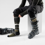 Unisex merino lyžařské ponožky SMARTWOOL Ski Full Cushion Growling Grizzly OTC So, Black velikost: 38-41 (M)