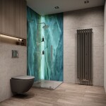 INVENA - Dešťová sprcha s baterií termostatickou volos, chrom; AU-37-T01-V