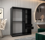 Šatní skříň Abi Flutes 2 Rozměry: 250 cm, Barva korpusu + barva dveří: Bílá + Bílá