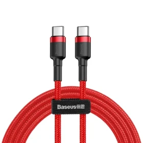 Baseus CATJK-D01 Cafule červená / kabel USB-C / 60W / 2m (CATKLF-H09)