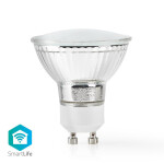 Smart LED žárovka GU10 4.5W teplá bílá NEDIS WIFILW11CRGU10 WiFi Tuya