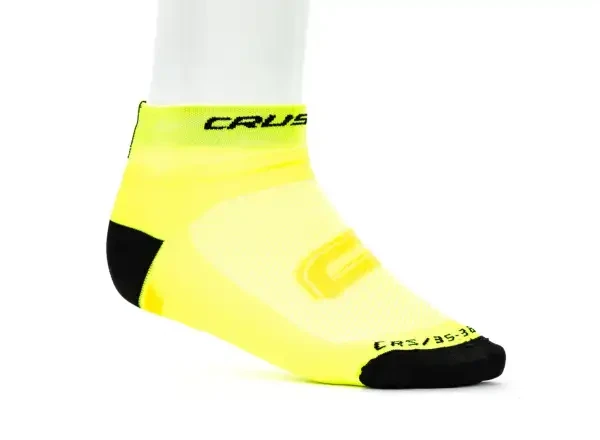 Crussis Cyklistické ponožky žluto-černé - Crussis cyklistické ponožky žlutá/černá vel. 39-42