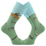 VOXX Ponožky slabé fishing LOVIX 02 s rybářskými motivy RYBÁŘE (3 páry) 47-50 127156