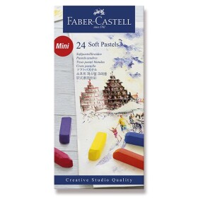 Faber-Castell suché pastely mini sada 24 barev modrá řada