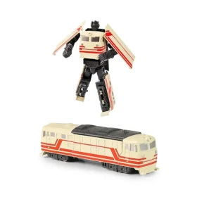 RAPPA Kovový robot rozložitelný lokomotiva béžová