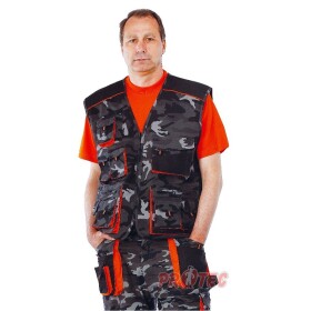 Vesta pracovní EMERTON CAMOUFLAGE-50, Doprodej!!, 260g/m2 50-camouflage