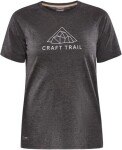 Běžecké tričko CRAFT ADV Trail Wool SS - černé Velikost textilu: XXL