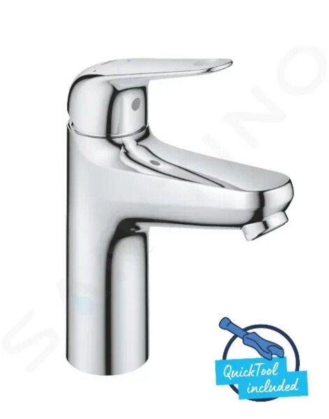 GROHE - Swift Umyvadlová baterie s výpustí Push-Open, studený start, chrom 24329001