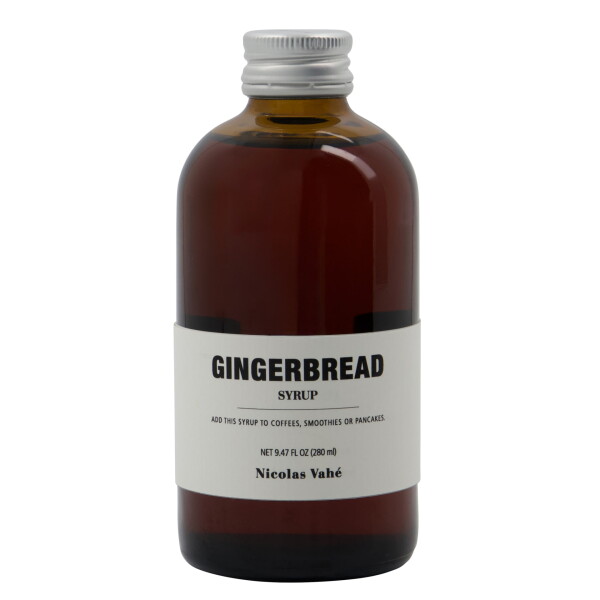 Nicolas Vahé Sirup Gingerbread 280 ml, hnědá barva, sklo