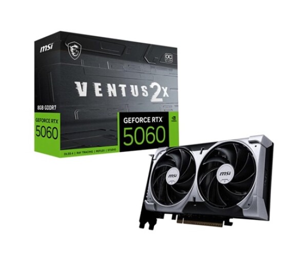 MSI VGA NVIDIA GeForce RTX 5060 8G VENTUS 2X OC, RTX 5060, 8GB GDDR7, 3xDP, 1xHDMI EDF_2648711