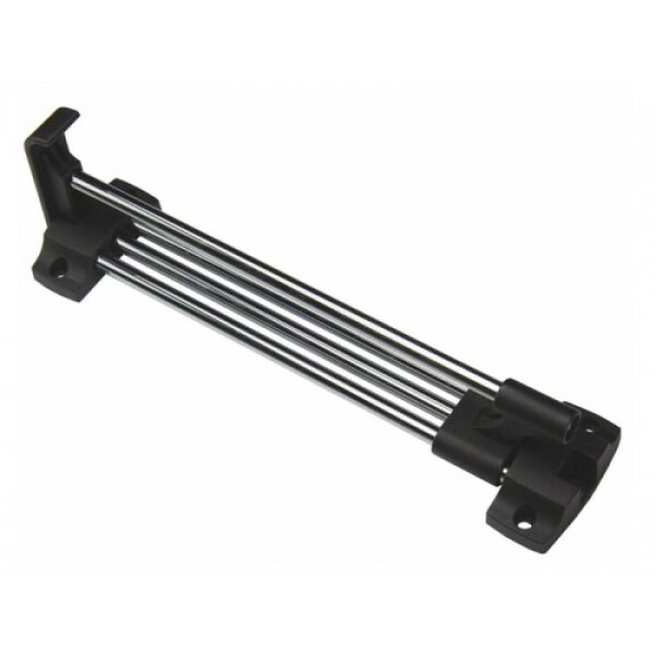 LEVEL věšák výsuvný 450 mm dvojitý chrom/ černý