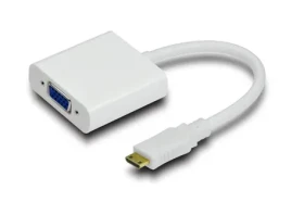 MicroConnect Adaptér miniHDMI (M) - VGA (F) bílá / Full HD (1920 x 1080) @ 60Hz / Plug Play (HDMIVGA)