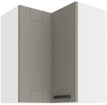 Horní rohová skříňka Luna 60x60 GN-72 2F (90°) Barva korpusu: Dub artisan, Barva dvířek: Clay Grey
