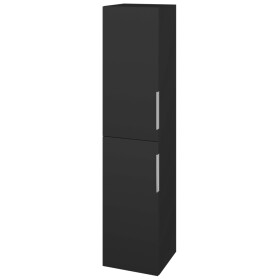 Dřevojas - Vysoká skříň s košem na prádlo DOS SVD2K 35 - N03 Graphite / Úchytka T05 / N03 Graphite / Pravé 210939FP