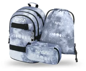 BAAGL SET 3 - Školní set Skate NASA Grey / batoh / penál / sáček (A-34266)
