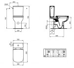 IDEAL STANDARD - i.Life A Splachovací nádržka, boční napouštění, bílá T524701