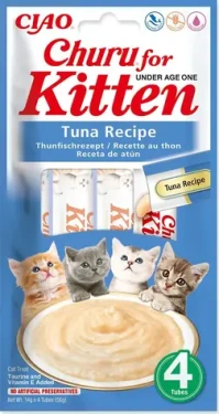 Inaba Churu Kitten tuňák / Pamlsky pro koťata / masové pyré / 4 x 14 g (022954)