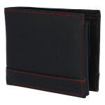 Moderní koženková peněženka Bellugio modern, černo červená