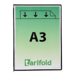 Djois závěsný rámeček s kapsou, A3, otevřený shora, černý, 10 ks