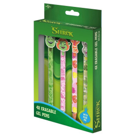 Shrek Set gumovacích gelových per 4 ks - Pyramid