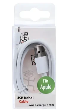 2GO bílá / Datový a nabíjecí kabel USB - Lightning / 1 m (795781)