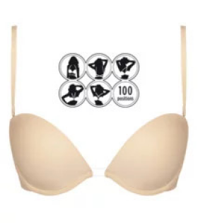 Dámská podprsenka s mnoha možnostmi řešení ramínek MULTIWAY BRA W9243 - WONDERBRA tělová 75A