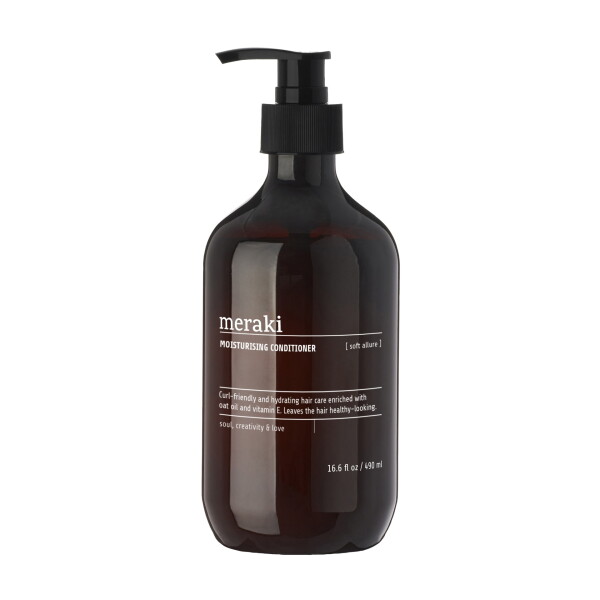 Meraki Hydratační kondicionér Soft Allure 490 ml, hnědá barva, plast