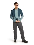 ICEBREAKER Mens 125 ZoneKnit LS Crewe, Abyss/Blue Ash velikost: S