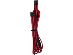 Corsair Premium Sleeved EPS12V ATX12V kabel (Gen 4) červeno-černá / textilní opletení / délka 750mm (CP-8920240)