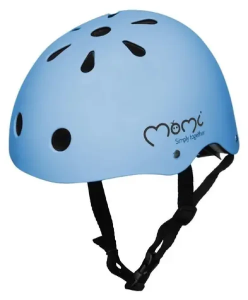 MoMi MIMI modrá / Dětská helma / EN 1078 / obvod hlavy 48-55 cm (KASK00001)