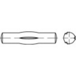 TOOLCRAFT 136461 částečně rýhovaný válcový kolík (Ø x d) 5 mm x 36 mm ocel 100 ks