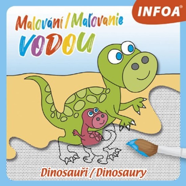 Malování Maľovanie vodou Dinosauři Dinosaury