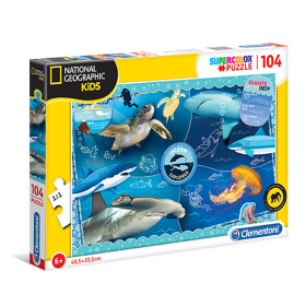 Clementoni Puzzle National Geographic Průzkum oceánu / 104 dílků - Rossi