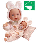 Antonio Juan 1136 KIKA - realistická panenka miminko se speciální pohybovou funkcí a měkkým látkovým tělem - 27 cm