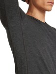 Pánské merino tričko s dlouhým rukávem ICEBREAKER Mens 260 ZoneKnit LS Crewe, Jet Heather velikost: M